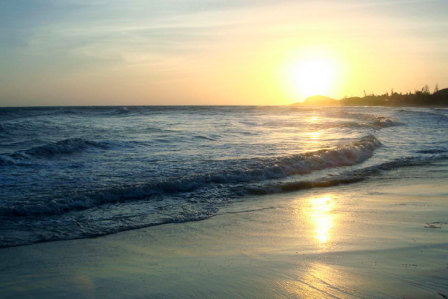 Long Hai beach in the evening twilight (Photo: Collection)