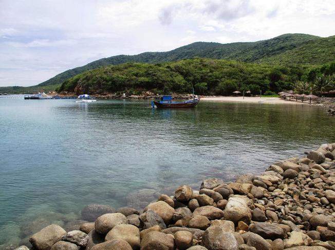 Làng chài ở Bãi Trũ Nha Trang