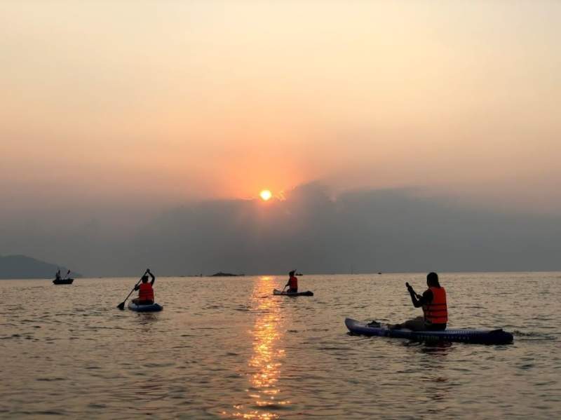 Các hoạt động thú vị tại hồ Hòa Trung. Hình: @lu.filmm