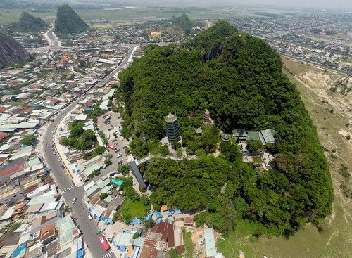 View of Marble Mountains from above (Photo ST)